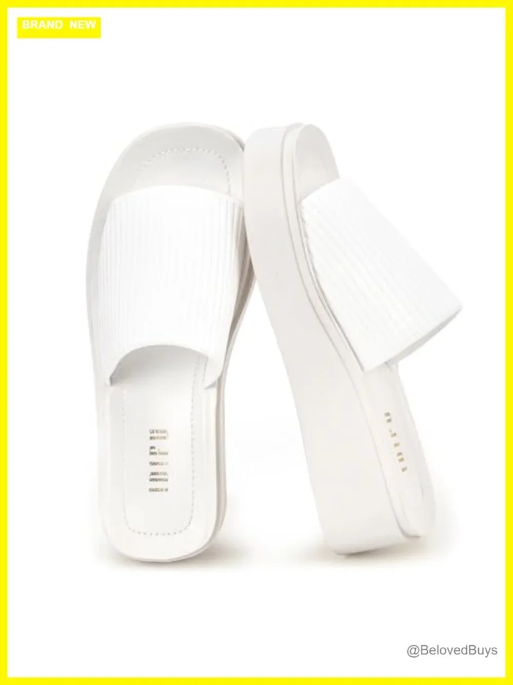 Comfortable Chunky Platform Wedge Sandals Slip On Open Toe Summer Slide